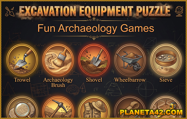 Excavation Gear Puzzle - Free online educational tools