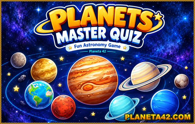 Planets Master Quiz - Interactive solar system learning games for kids