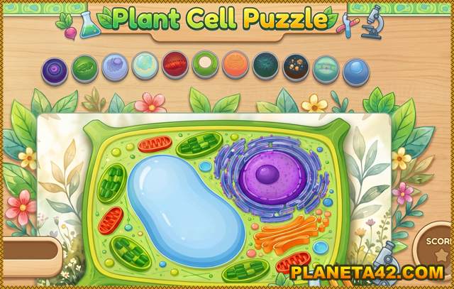 Plant Cell Puzzle - Free online educational tools