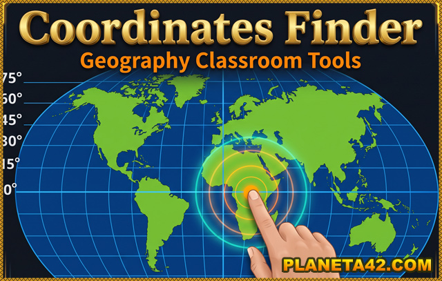 Geography Coordinates Finder - Free online educational tools