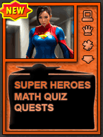 Super Heroes Math Quiz
