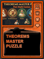 Theorems Master Puzzle - Fun educational games for kids. Free interactive learning games, classroom tool, and fun homework.